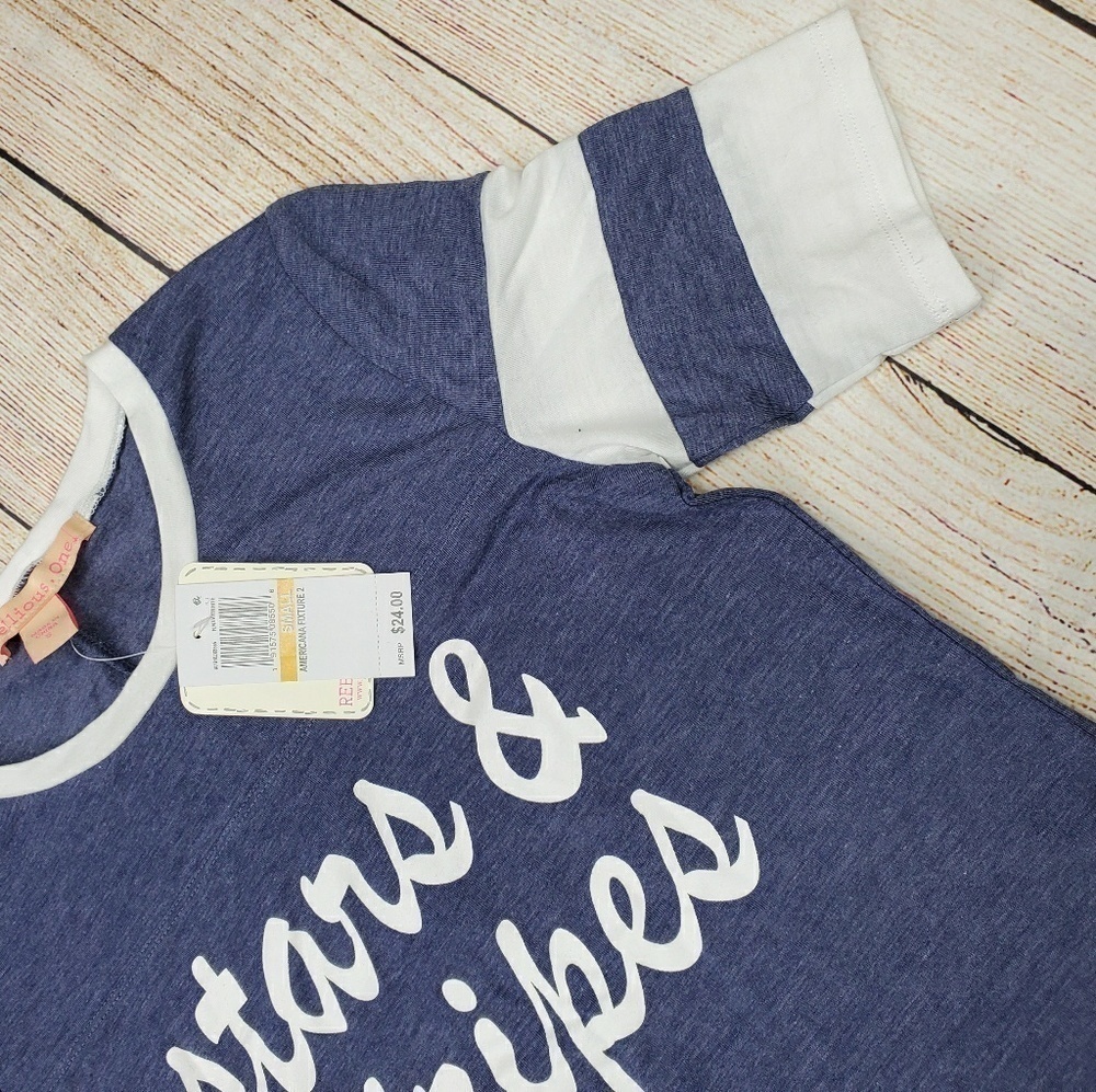 Rebellious ONE Graphic T-Shirt Top New‎ - Picture 5 of 5